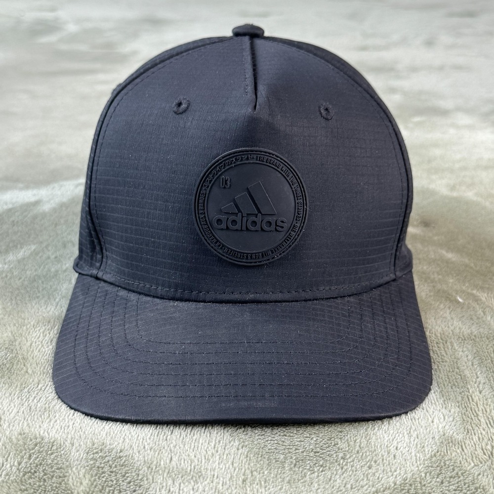 Adidas Hat Cap Snap Back One Size Black Bump Cap Aeroready Mens Performance